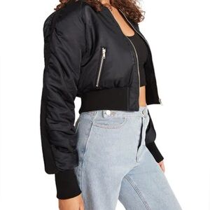 Steve Madden Eva Jacket - Black - Size XS